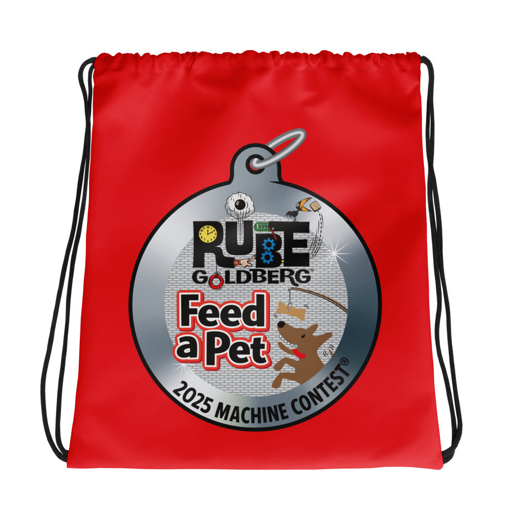 Rube Goldberg Official 2025 Machine Contest Drawstring Backpack