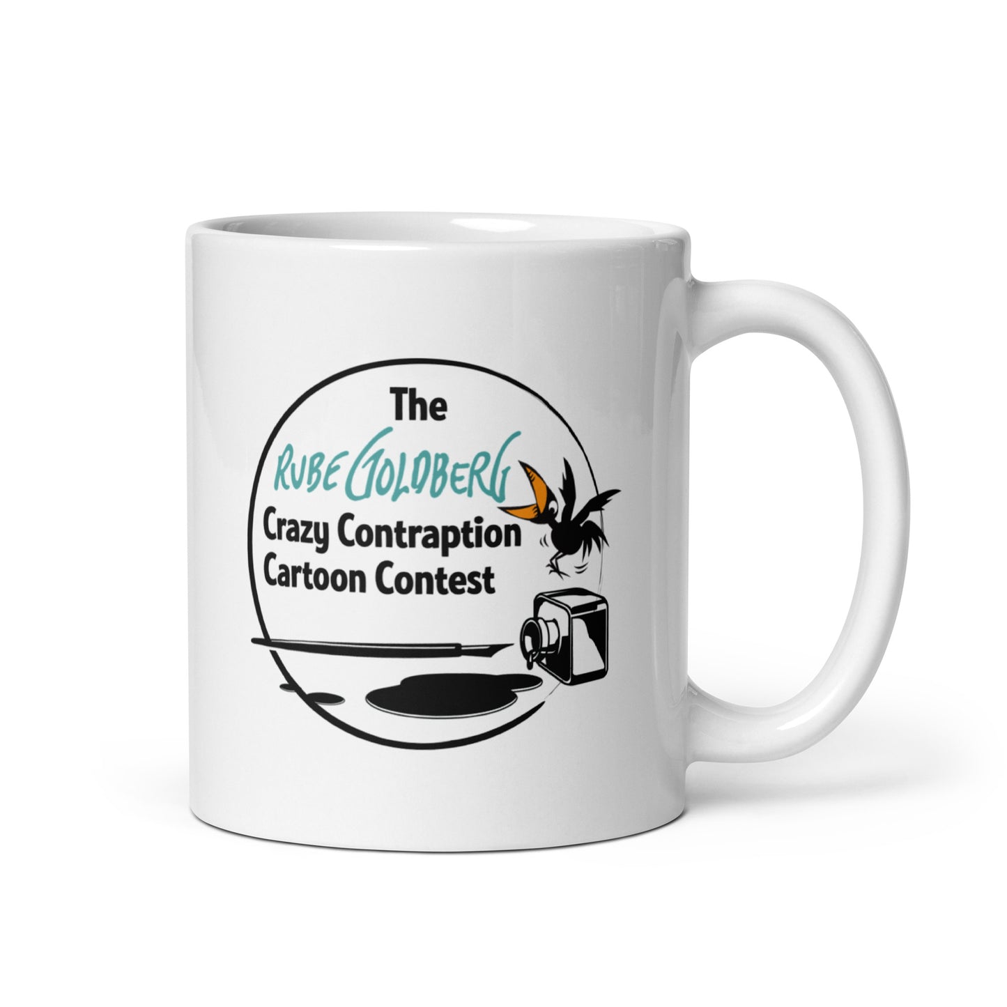 Rube Goldberg Official 2024 Cartoon Contest Mug