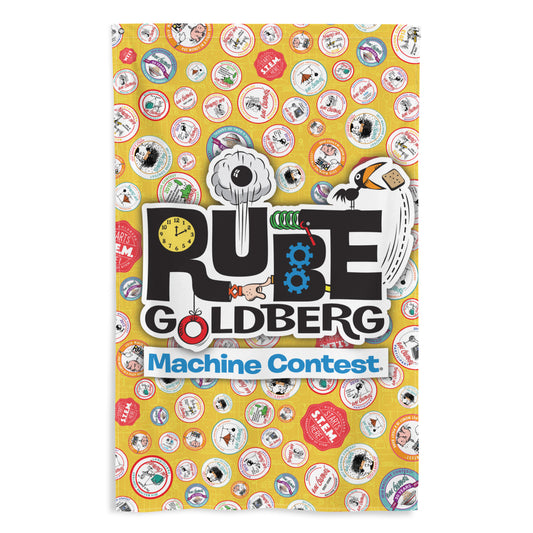 Rube Goldberg Official Machine Contest Badge Flag