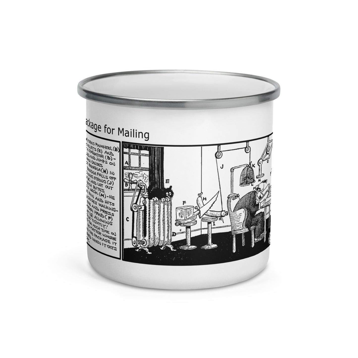 How to Wrap a Package Enamel Mug