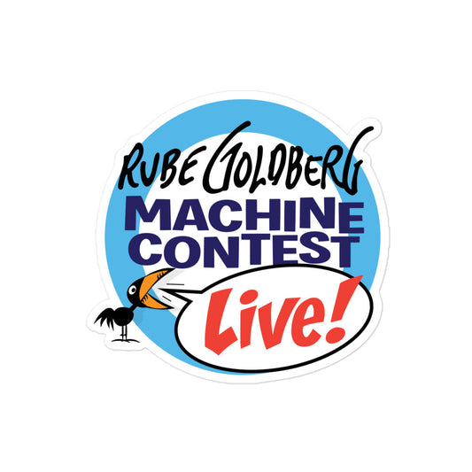 Rube Goldberg Official Machine Contest Bubble-free Sticker