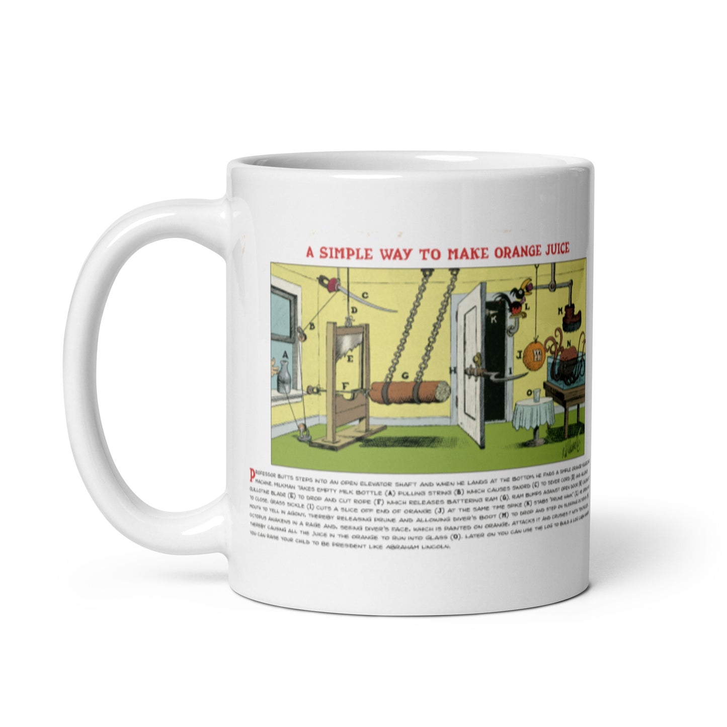 Patent Pending: Simple Orange Juice Invention Mug