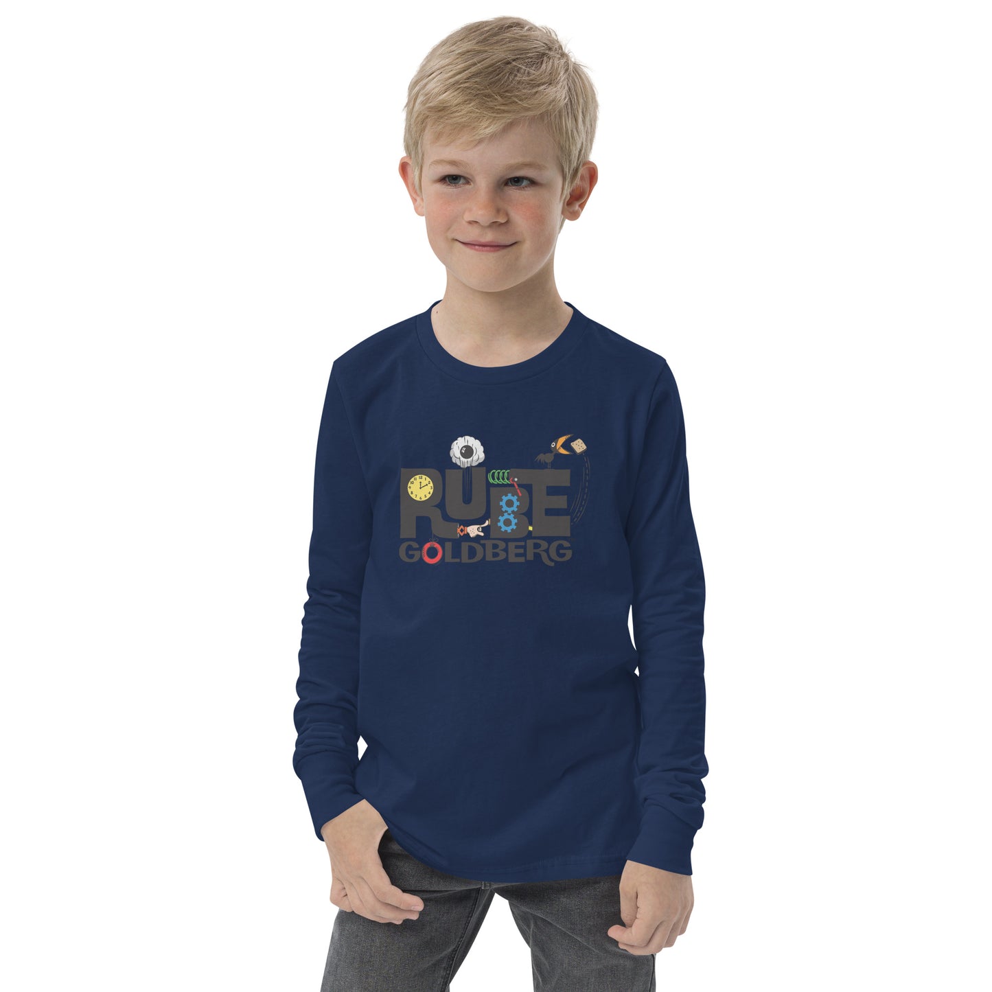 Rube Goldberg Youth Long Sleeve Tee