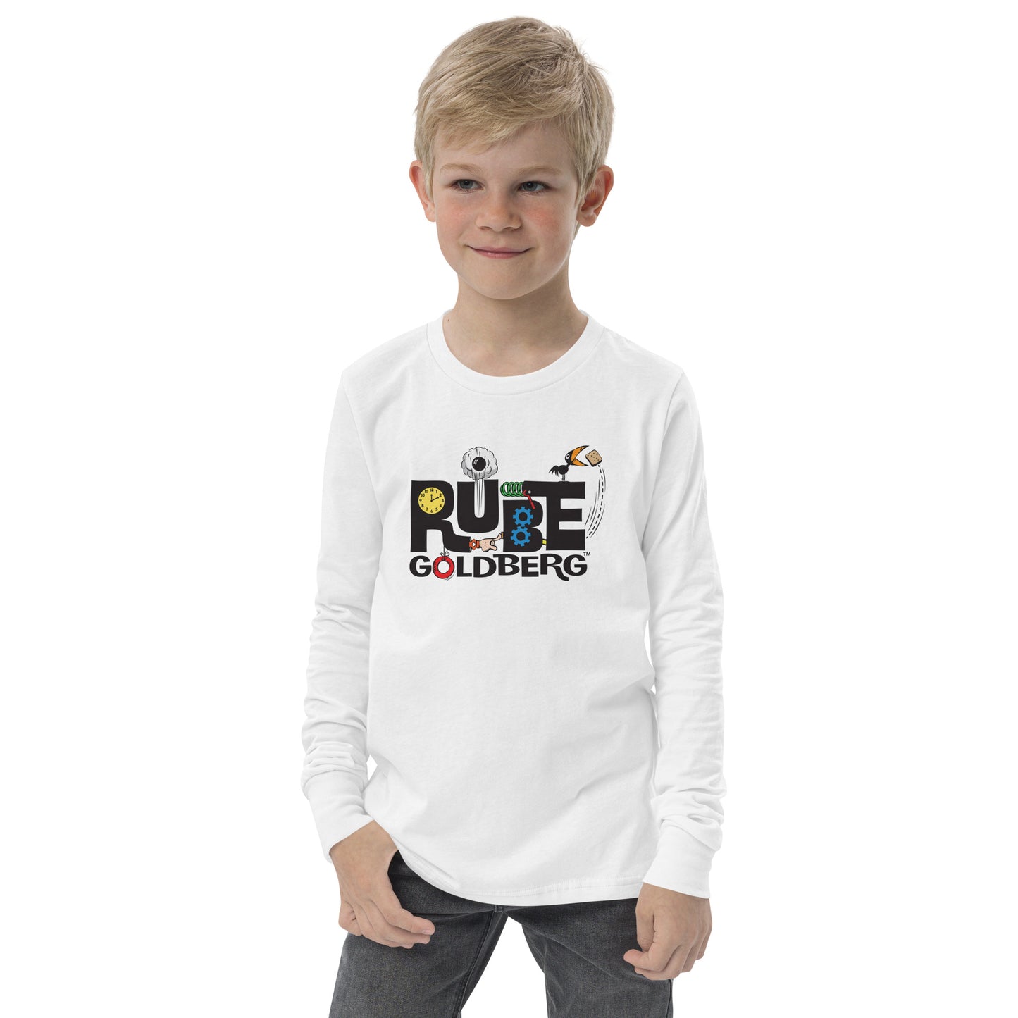 Rube Goldberg Youth Long Sleeve Tee