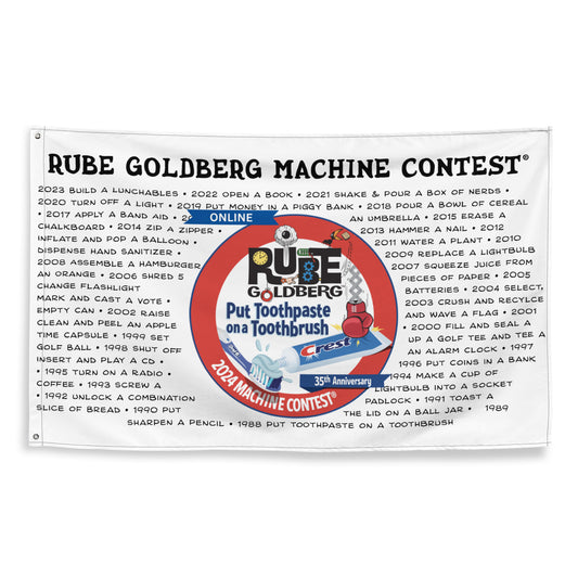 Rube Goldberg Official 2024 Online Machine Contest Flag