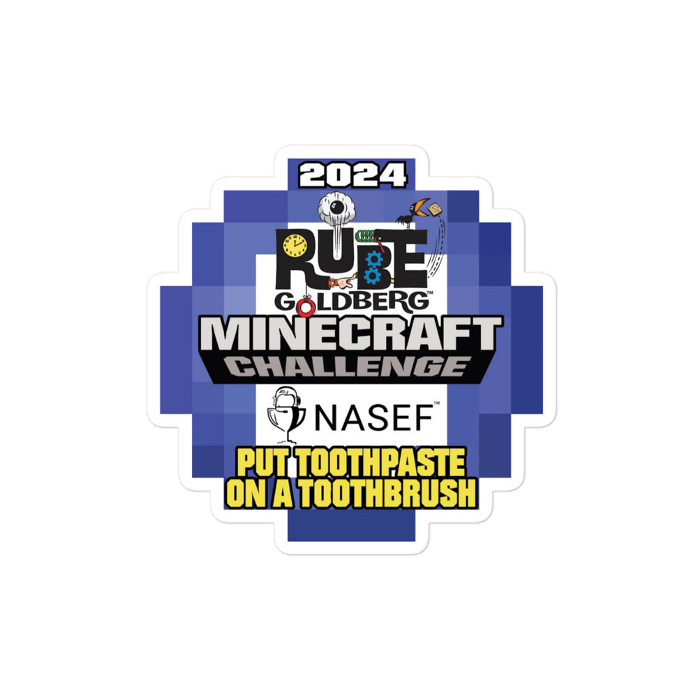 Rube Goldberg Official 2024 Minecraft Challenge Sticker