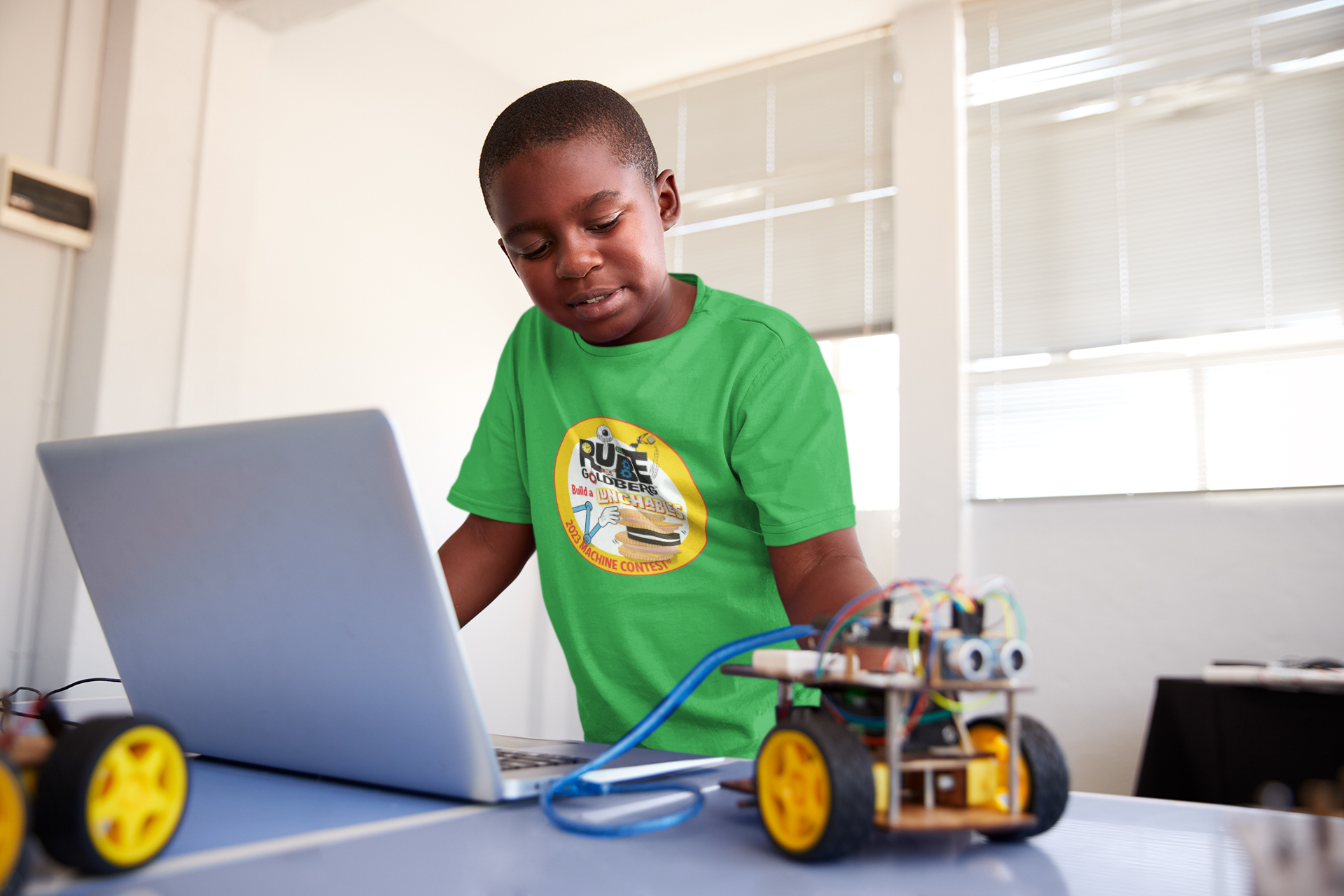 Rube Goldberg Logo Youth Tee – The Rube Goldberg Shop